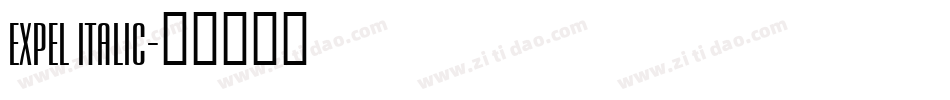 Expel Italic字体转换